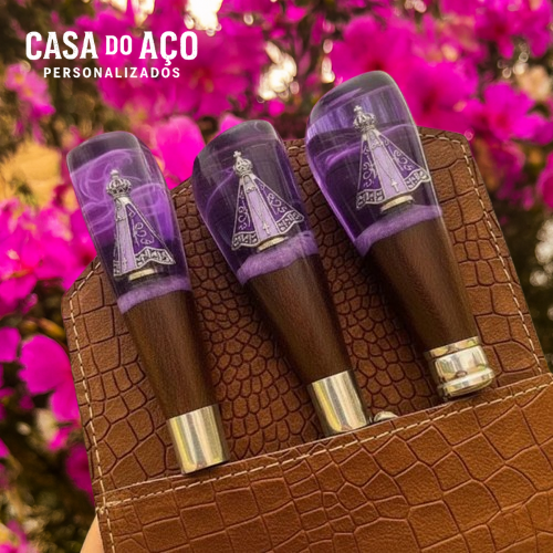 Imagem 6 de 8 de Kit Churrasqueiro- Cabo Padroeira - Três peças